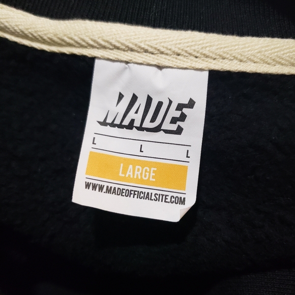 Made RT Kevin Hart Reality Check Tour Varsity Jacket Mens L Black Cream Lined - Picture 9 of 11